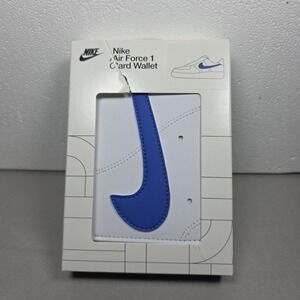 Nike Icon Air Force 1 Sneaker Card Wallet White Blue